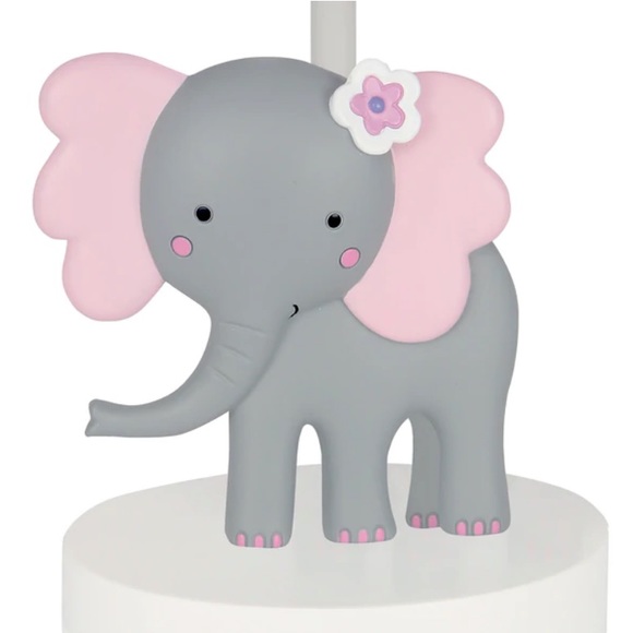 NEW LAMBS & IVY Rainbow Jungle Elephant Nursery Lamp with Shade & Bulb 243024B - Picture 2 of 13